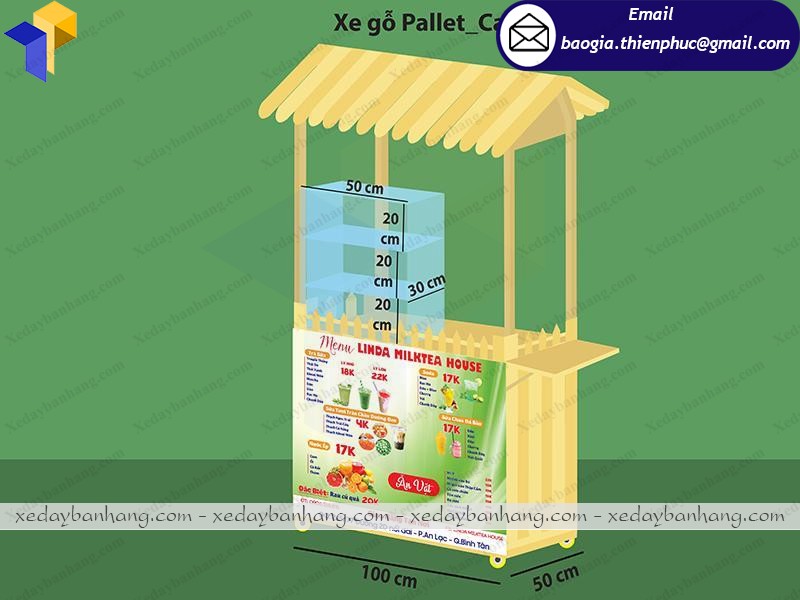 tủ gỗ bán nước giá bao nhiêu