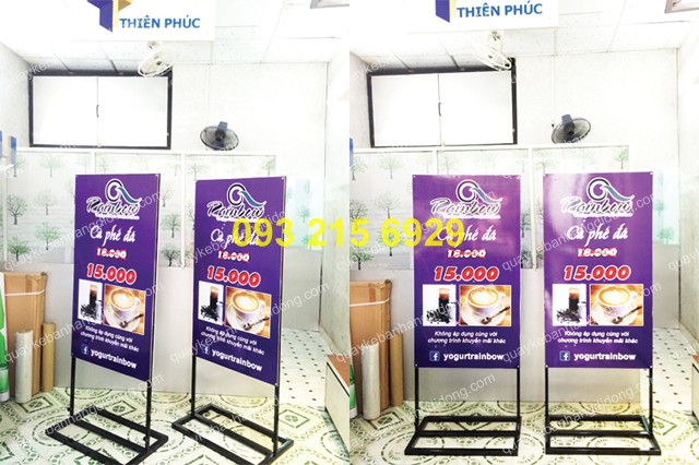 standee 2 mat op fomat