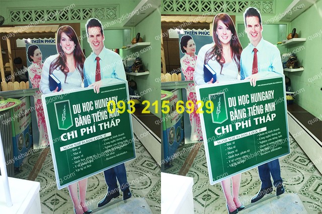 standee mo hinh nguoi dep gia re