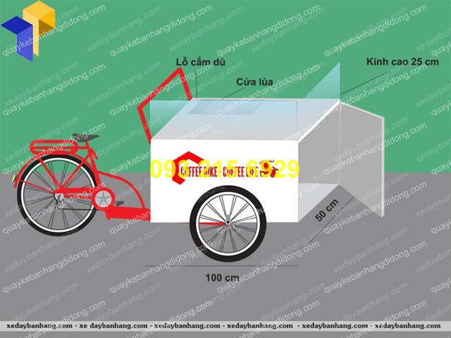 xe dap ban kem luu dong