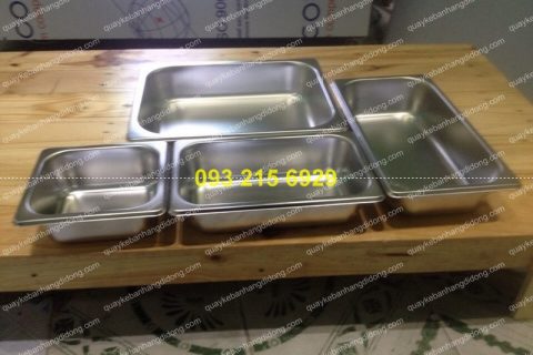 Khay inox 304 ku00edch thu01b0u1edbc 16.5cm x 26cm x 6.5cm