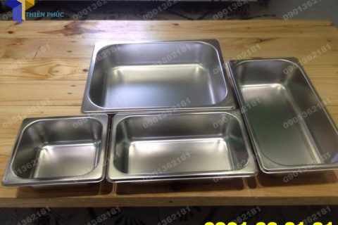 Khay inox 304 ku00edch thu01b0u1edbc 17.5cm x 32cm x 6.5cm