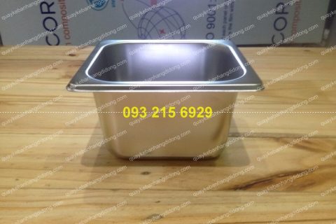 Khay inox 304 ku00edch thu01b0u1edbc 16cm x 16cm x 10cm