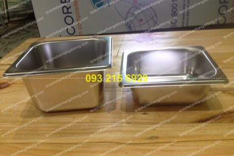 Khay inox 304 ku00edch thu01b0u1edbc 16cm x 16cm x 15cm