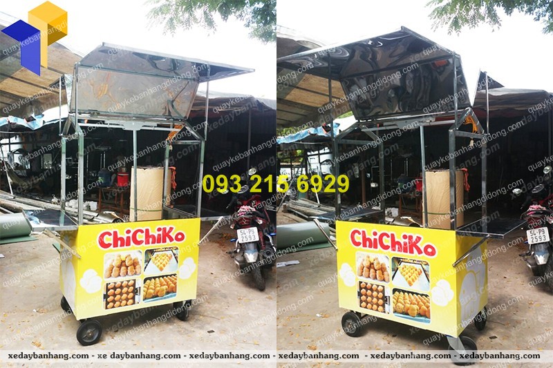 mau xe thuc an nhanh inox