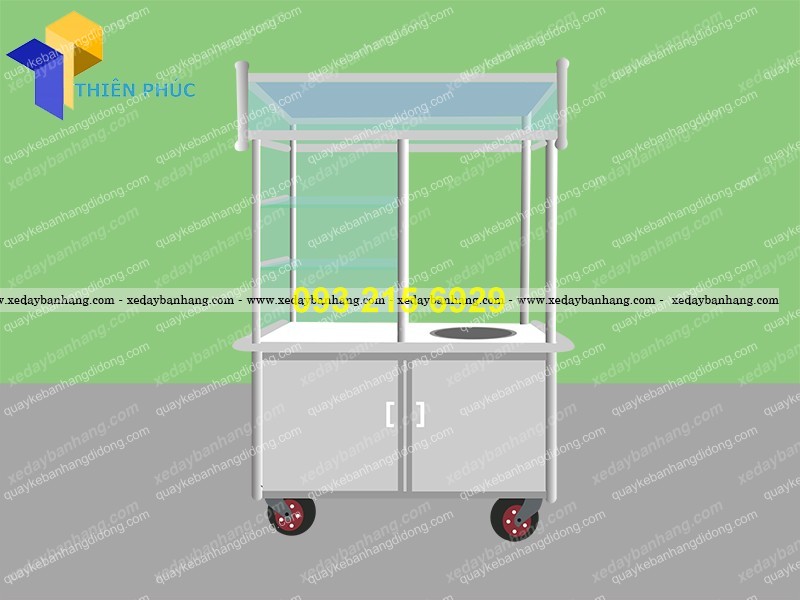 xe inox ban hu tieu