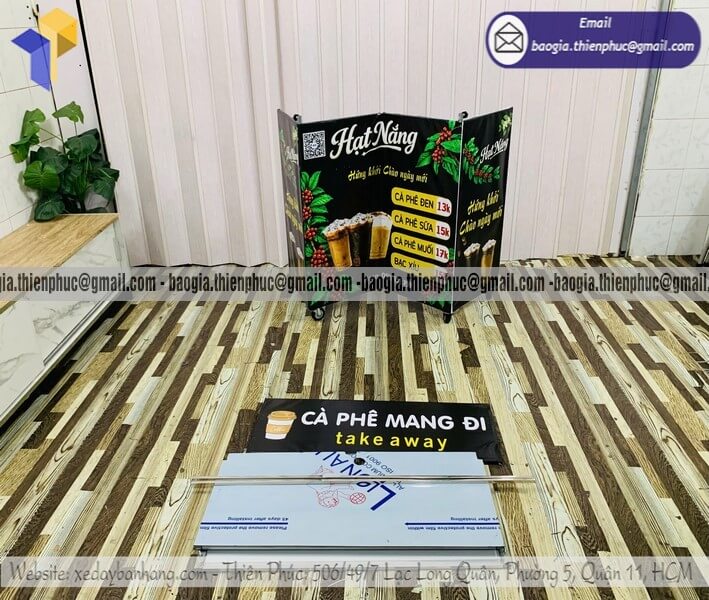 Nơi bán xe cafe take away gấp gọn bán rong lề đường hỗ trợ kinh doanh cá nhân