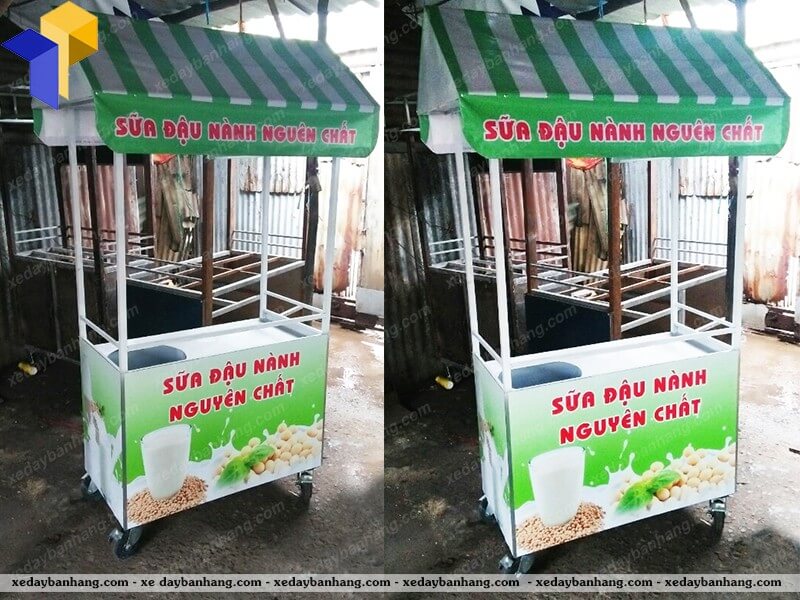 thiết kế xe bán sữa đậu nành