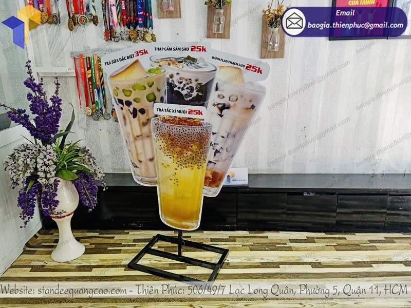 báo giá biển hiệu hình ly trà sữa