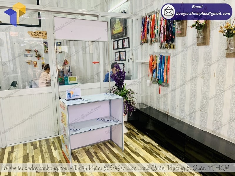 báo giá booth sampling siêu thị