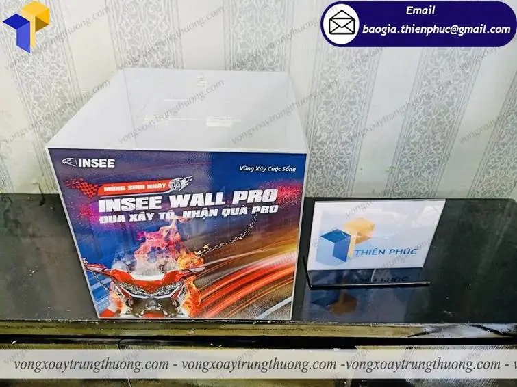 báo giá hòm phiếu mica tại hải phòng