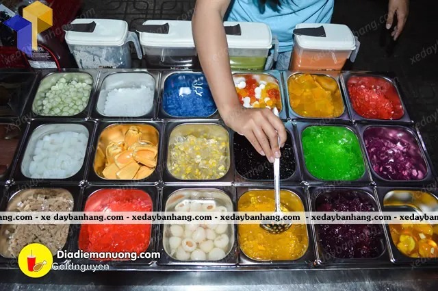 báo giá khay inox đựng thạch topping