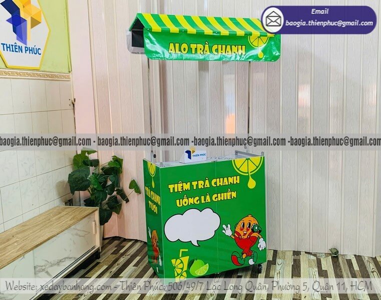 Báo giá quầy bán trà chanh hàng rong dạo lắp ráp mô hình tận dụng làm giàu