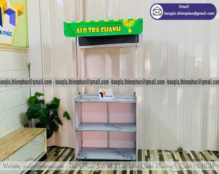 Báo giá quầy bán trà chanh hàng rong dạo lắp ráp lưu động kiếm tiền nhanh