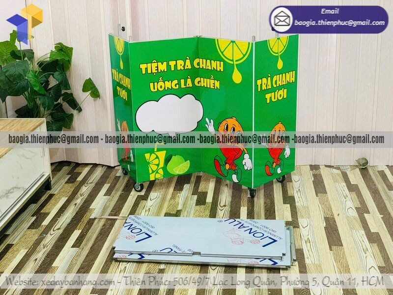 Báo giá quầy bán trà chanh hàng rong dạo lắp ráp vỉa hè di động hot genz