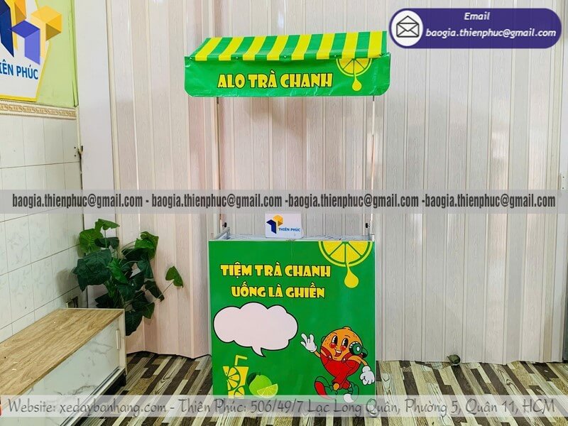 Báo giá quầy bán trà chanh hàng rong dạo lắp ráp