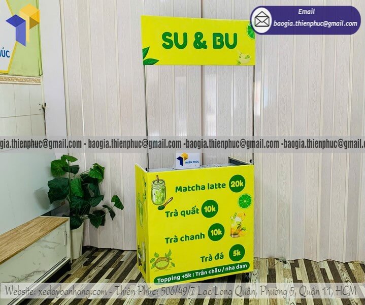 Báo giá quầy bán trà chanh hàng rong xếp gọn hè phố sản xuất việt nam giá rẻ