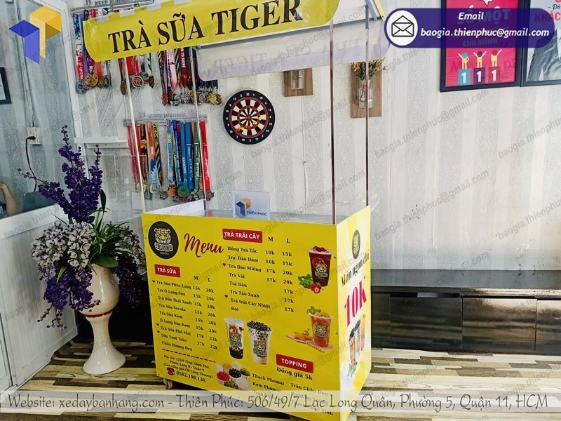 báo giá quầy bán trà sữa vỉa hè