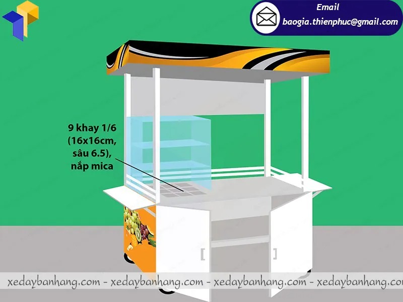 báo giá quầy bán trái cây tự chọn