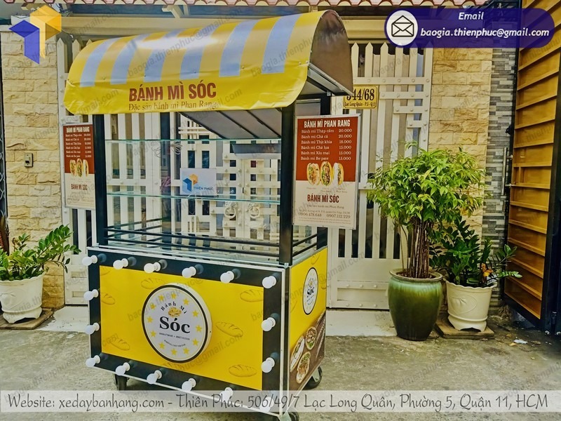 báo giá quầy xe bán bánh mì
