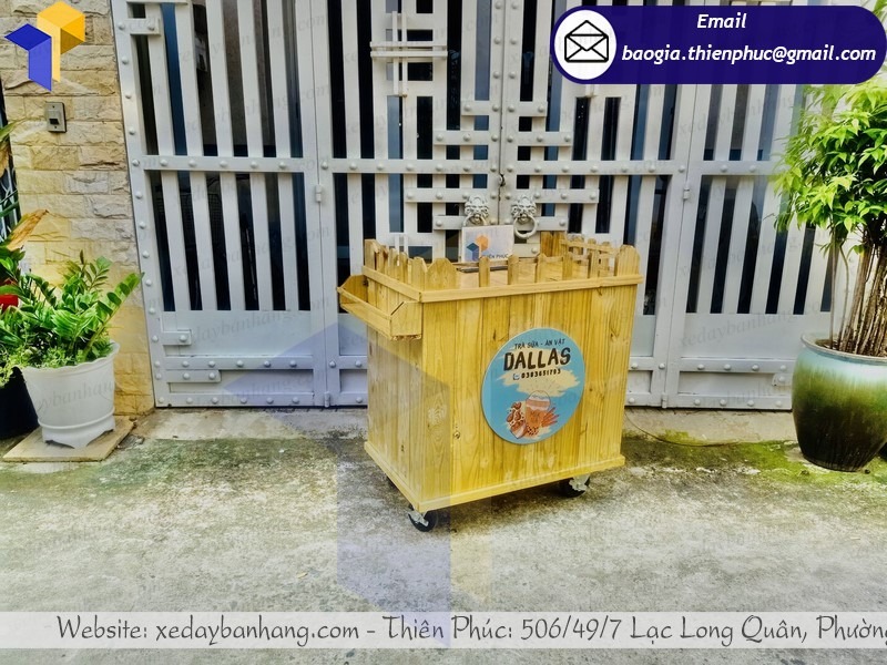 báo giá tủ gỗ bán trà sữa trân châu