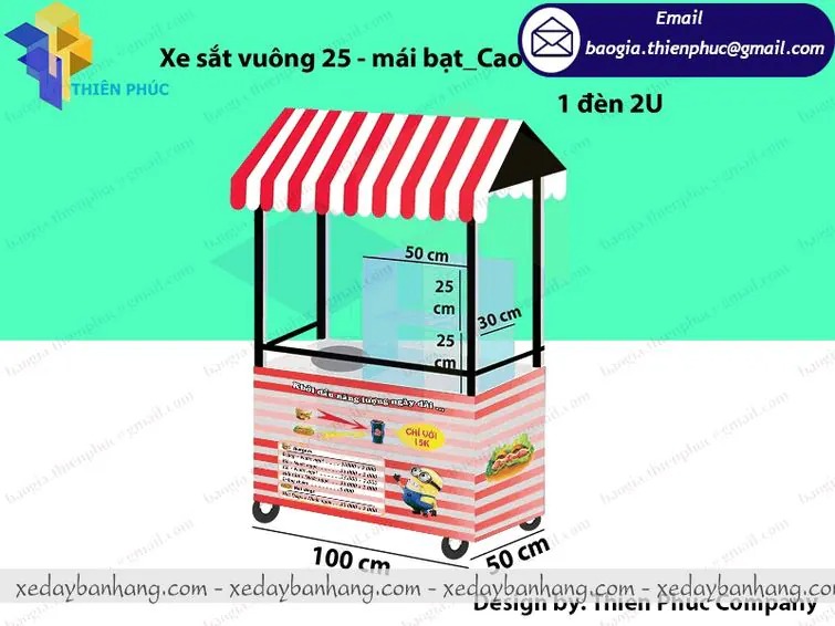báo giá xe bán bánh mì và xôi