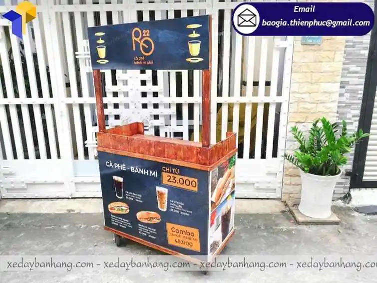 báo giá xe bán cà phê mang về