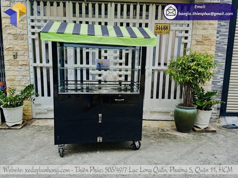 báo giá xe bán cá viên chiên bằng inox