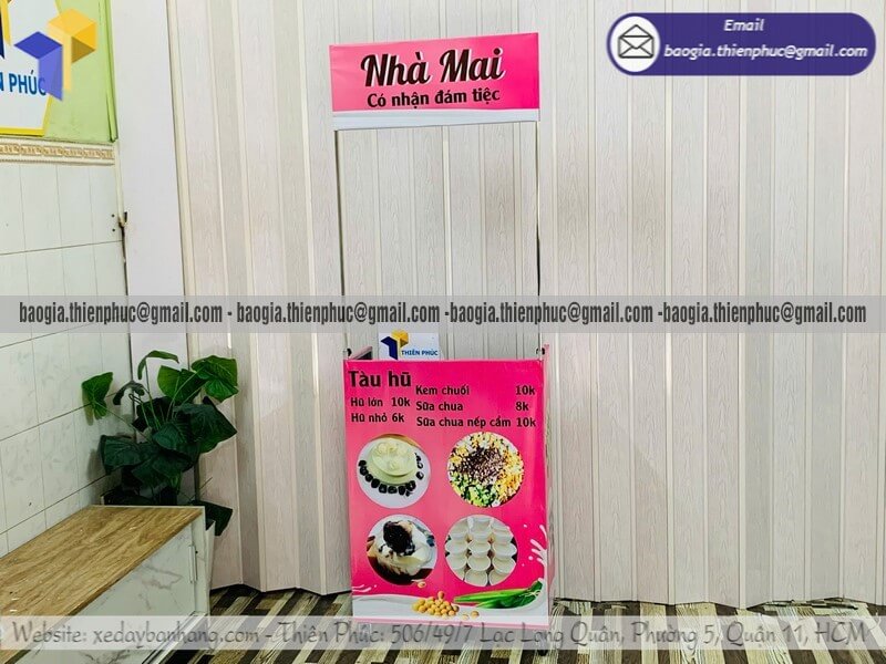 Báo giá xe bán món ăn vặt mini trên vỉa hè lắp ráp