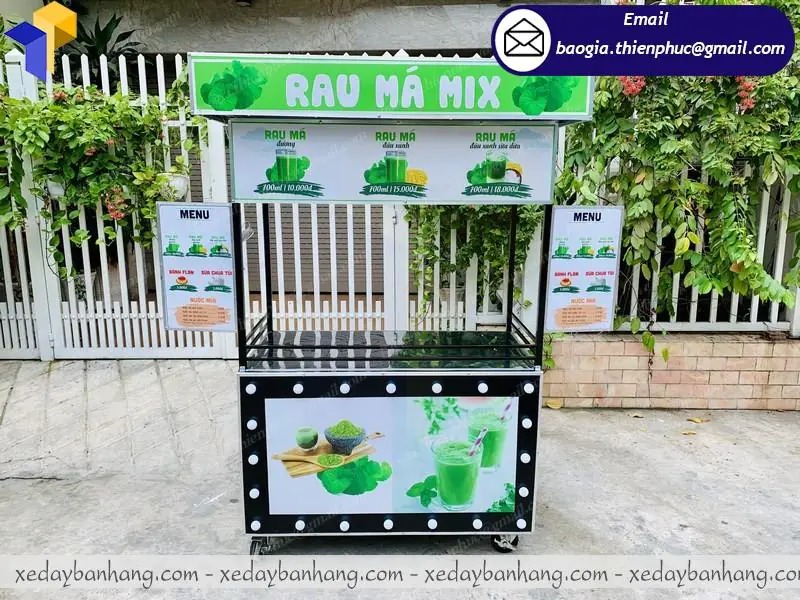 báo giá xe bán sinh tố rau má