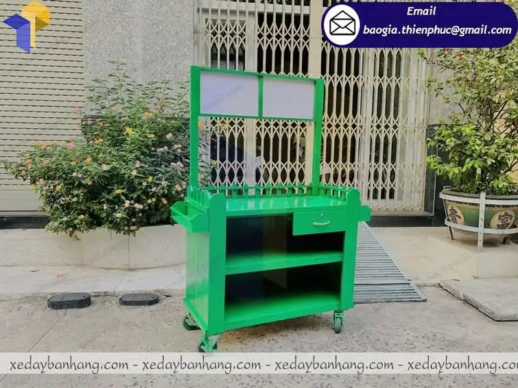 báo giá xe bán trà bí đao bằng gỗ