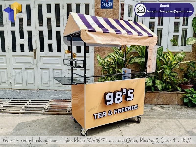báo giá xe bán trà sữa cá viên