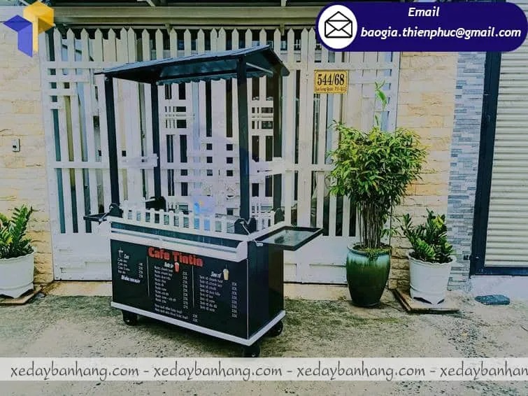 báo giá xe cafe take away bằng gỗ