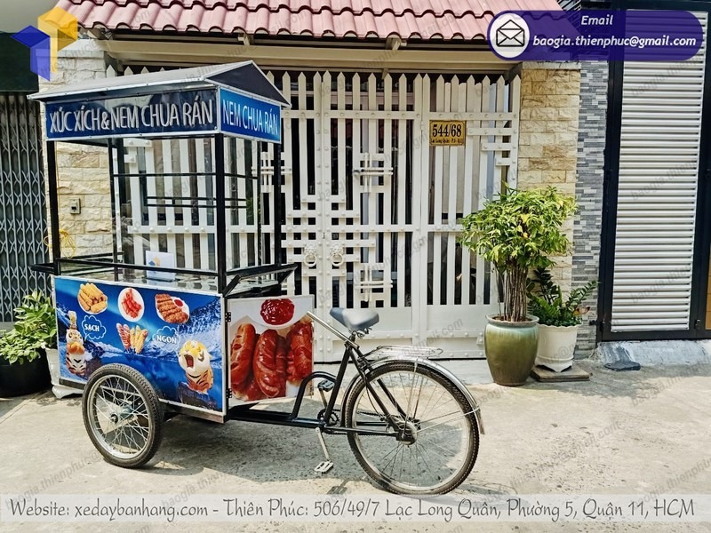 báo giá xe đạp bán cá viên chiên