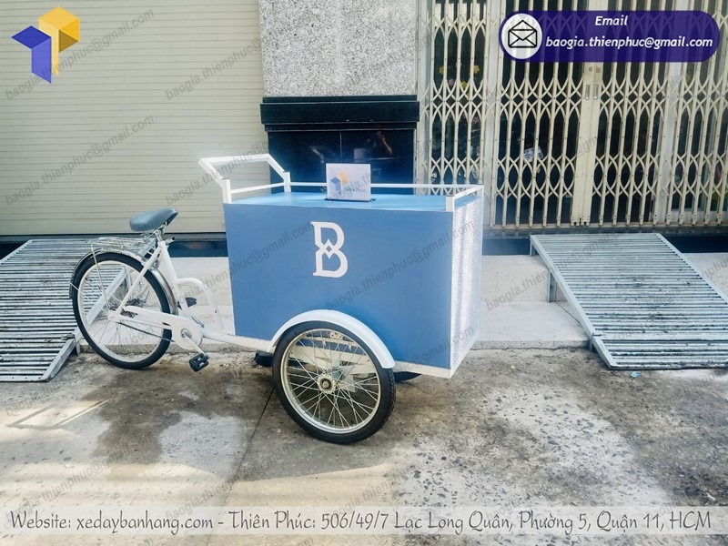 báo giá xe đạp bán kem dạo