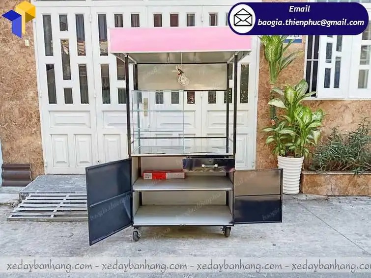 báo giá xe đẩy bán cá viên chiên