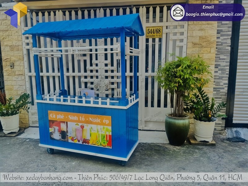 báo giá xe đẩy bán sinh tố nước ép