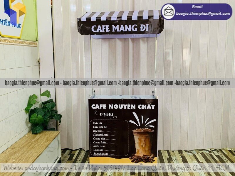 Báo giá xe đẩy cafe đá take away hàng rong lắp ghép Báo giá xe đẩy cafe đá take away hàng rong lắp ghép