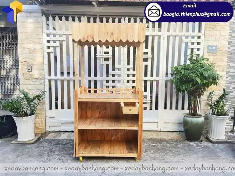 báo giá xe gỗ bán cafe mang đi