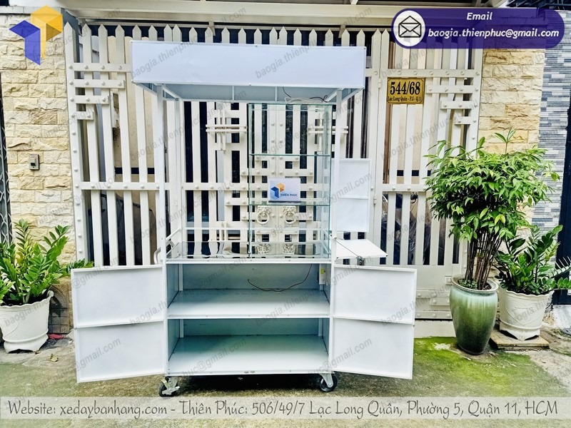 báo giá xe inox bán cà phê giá rẻ