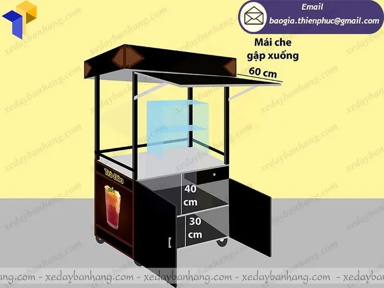 báo giá xe sắt bán cà phê mang đi