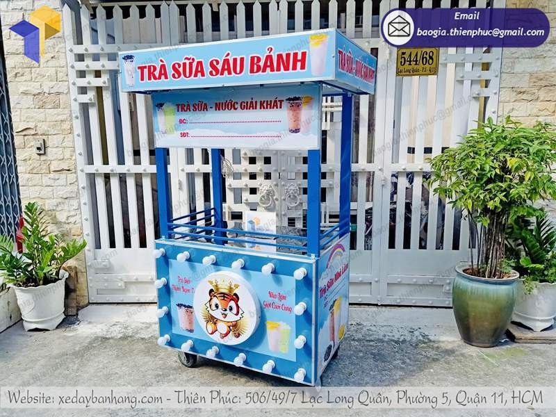 báo giá xe trà sữa inox