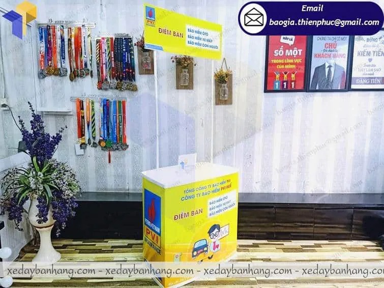 booth nhựa bán hàng giá rẻ