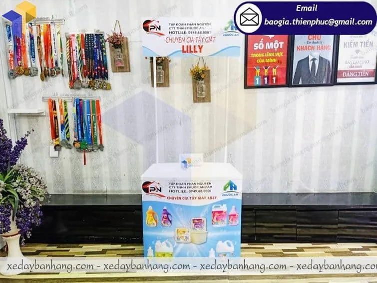 booth nhựa bán hàng giá rẻ