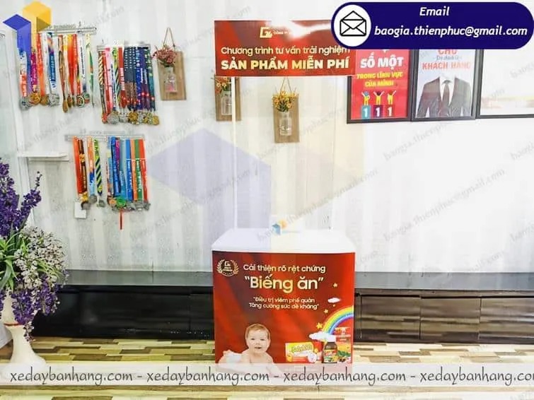 booth nhựa lắp ráp giá rẻ