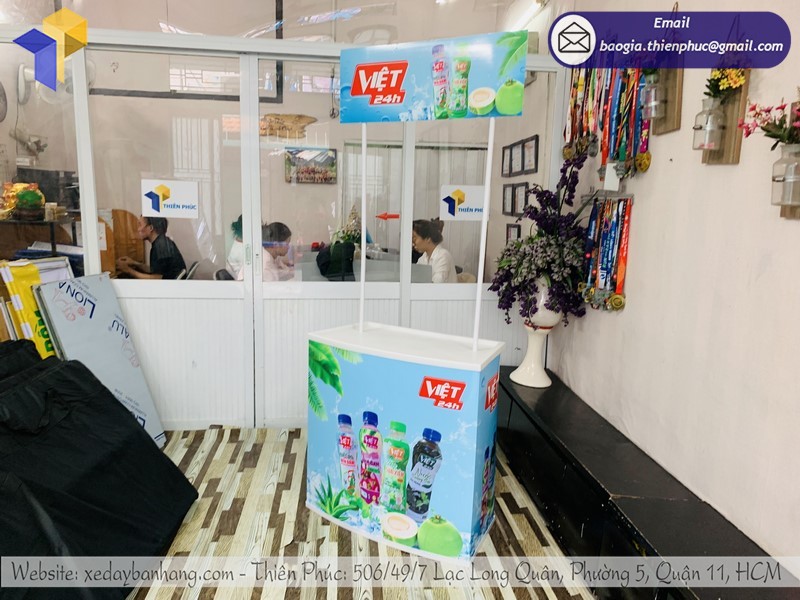 booth nhựa sampling giá rẻ tphcm