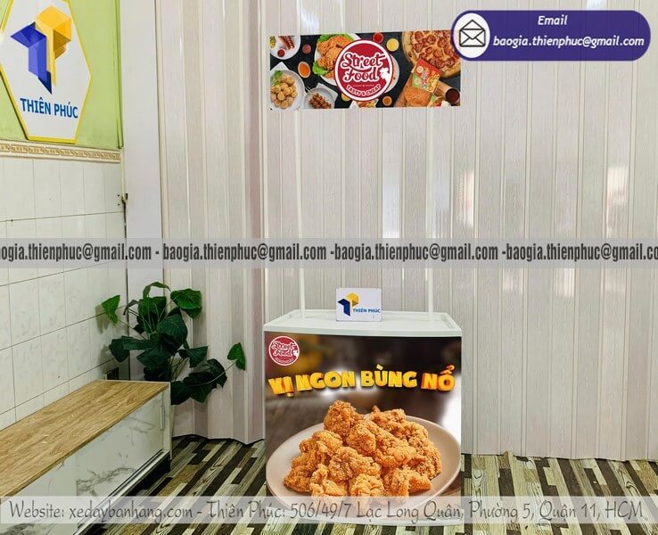 Booth nhựa tiếp thị di động chuyên dụng tại siêu thị