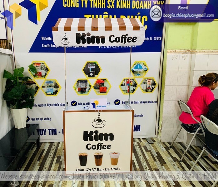 xe bán cafe take away có mái che Nha Trang