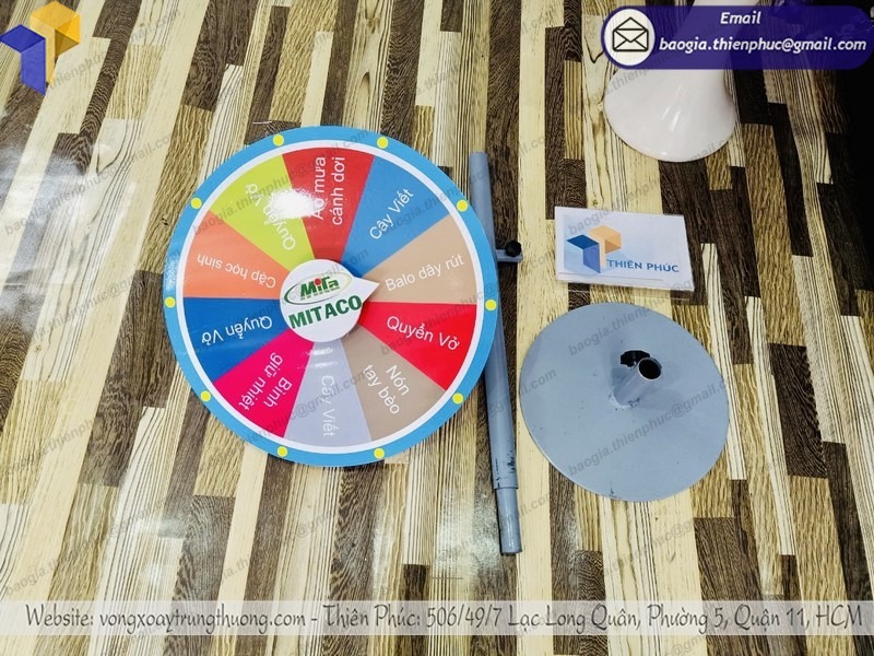 đặt làm vòng quay may mắn Thiên Phúc