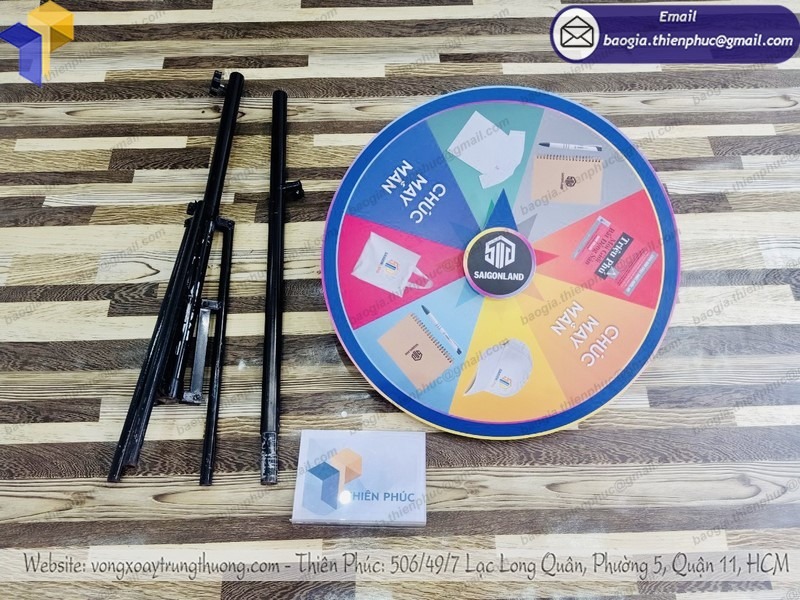 đặt làm vòng quay may mắn